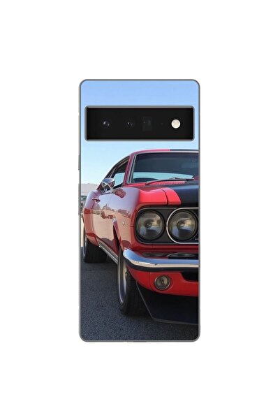 OEM Husa compatibila cu Google Pixel 6 Pro Silicon Gel Tpu Model Red Muscle Car