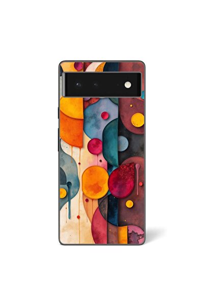 OEM Husa compatibila cu Google Pixel 6 Silicon Gel Tpu Model Abstract Shapes ...
