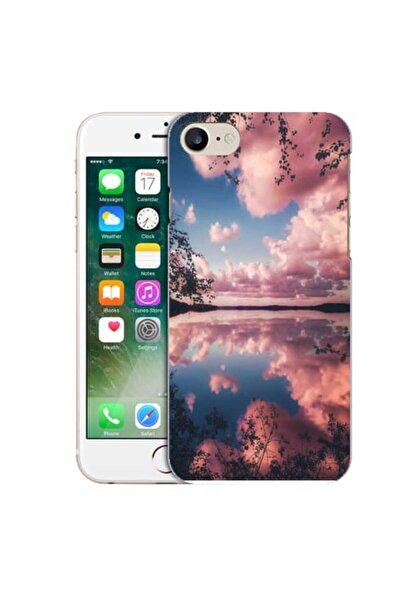 OEM Husa compatibila cu Apple iPhone 7 Silicon Gel Tpu Model Pink Clouds
