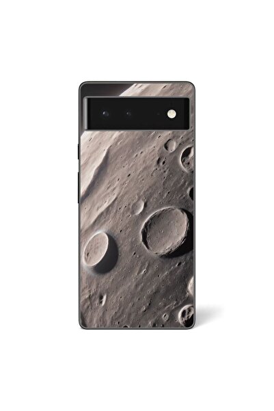 OEM Husa compatibila cu Google Pixel 6 Silicon Gel Tpu Model Moon Surface