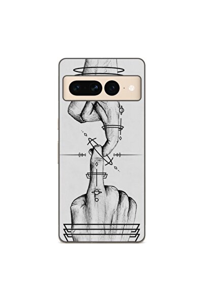 OEM Husa compatibila cu Google Pixel 7 Pro Silicon Gel Tpu Model Universe Touch