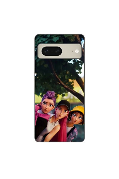 OEM Husa compatibila cu Google Pixel 8 Silicon Gel Tpu Model KPop Demon Hunte...