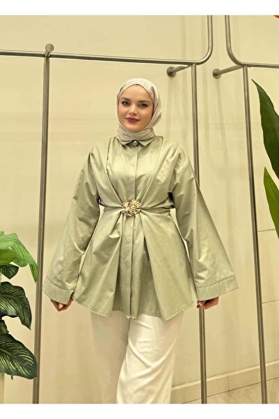 MODA KEMER DETAYLI GÖMLEK