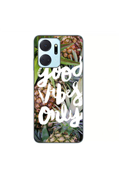 OEM Θήκη συμβατή με Honor X7a, από σιλικόνη gel TPU, μοντέλο Good Vibes Only
