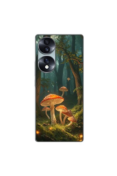 OEM Husa compatibila cu Honor 70 Silicon Gel Tpu Model Glowing Magical Mushrooms
