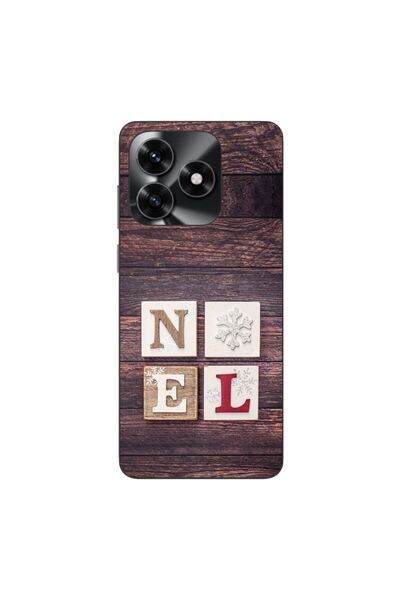 OEM Husa compatibila cu Honor X5c Plus Silicon Gel Tpu Model Craciun Noel Wood