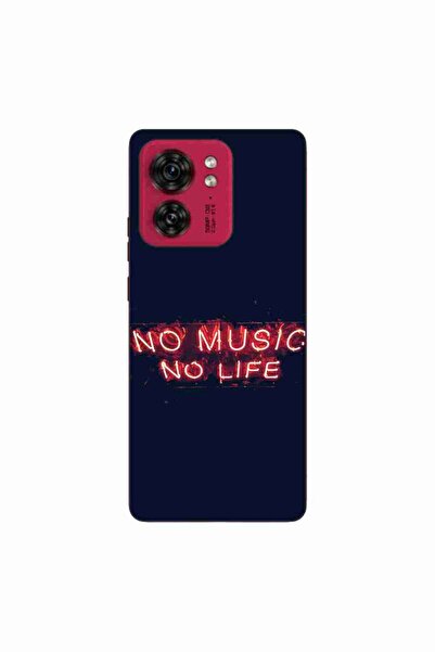 OEM Θήκη συμβατή με Motorola Edge 40 Σιλικόνης Gel TPU Μοντέλο No Music No Life