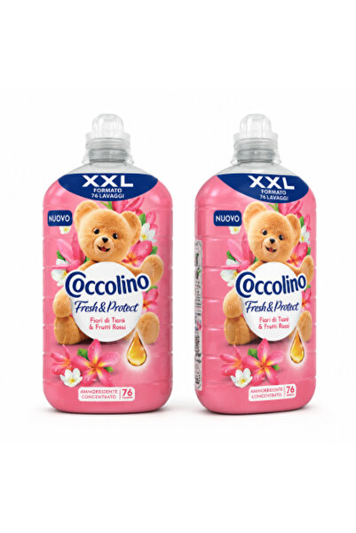 Coccolino Set de 2 bucăți Balsam de rufe Fresh & Protect Flori de Tiarè și Fr...