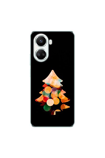 OEM Калъф за Huawei Nova 10 SE, силиконов гел TPU, с десен Коледно дърво, чер...