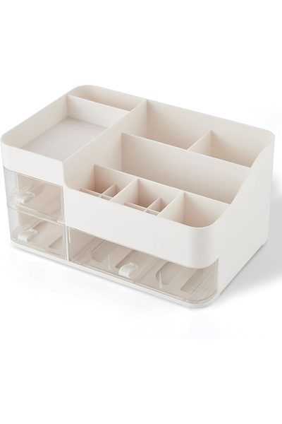 OEM Cosmetics, jewelry, and accessories organizer with 3 drawers and 14 compa...