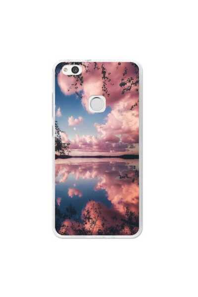 OEM Husa compatibila cu Huawei P10 Lite Silicon Gel Tpu Model Pink Clouds