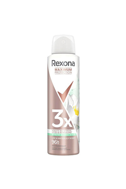 Rexona Antiperspirant Deo Spray Maximum Protection Lime&Water Lily Scent, 150 ml