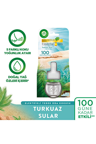 Air Wick Elektrikli Oda Kokusu Yedek Şişe Turkuaz Sular