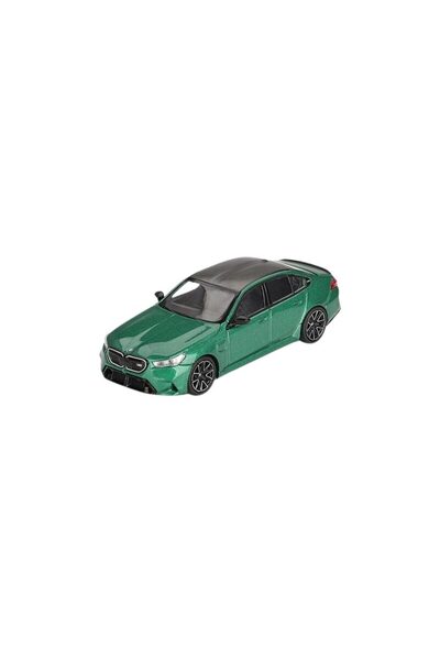 mini gt BMW M5 (G90) Verde Metalic Insula Man 2024 Model auto la scară 1:64 M...