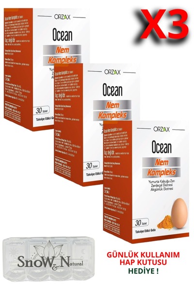Ocean Nem Complex (Yumurta Kabuğu Zarı - Zerdeçal - Akgünlük Ekstreleri) 30 T...