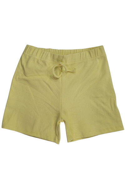Erdenay Tekstil Stretchy Ribbed Cotton Lycra Camisole Women's Shorts - Lemon ...