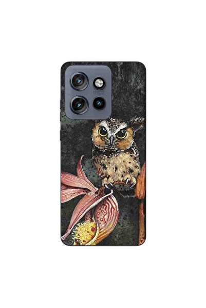 OEM Husa compatibila cu Motorola Edge 50 Neo Silicon Gel Tpu Model Owl Painted