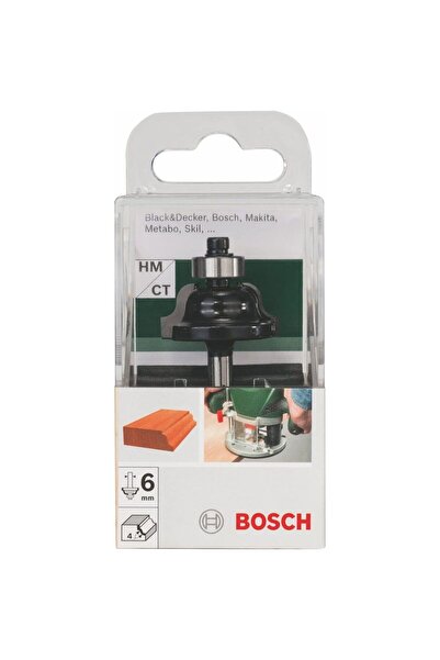 Bosch Φρέζα προφίλ Β με ρουλεμάν για ξύλο, R 4mm, στέλεχος 6mm, Hobby Line