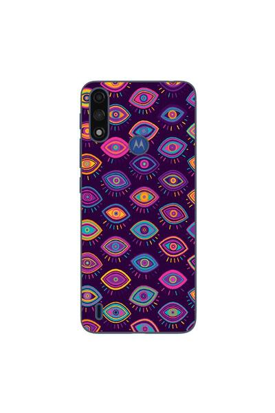 OEM Husa compatibila cu Motorola Moto E7 Power Silicon Gel Tpu Model Tribal Eyes