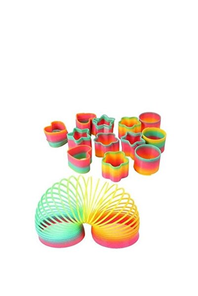 Store7 Colorful Spring Toys with Various Shapes - Flexible Rainbow Toys for K...