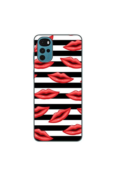 OEM Husa compatibila cu Motorola Moto G22 Silicon Gel Tpu Model Striped Kisses