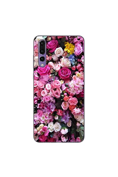 OEM Husa compatibila cu Huawei P20 Pro Silicon Gel Tpu Model Trandafiri Roz