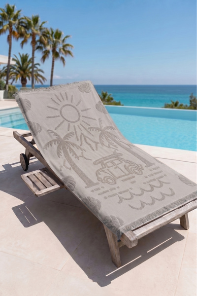 My Catherine 100X170 cm Beach Towel |   100% Cotton Jacquard Large Size Beach...