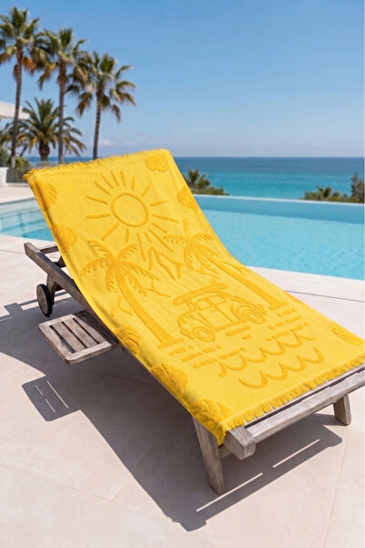 My Catherine 100X170 cm Beach Towel |   100% Cotton Jacquard Large Size Beach...