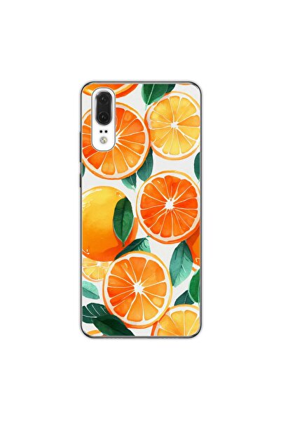 OEM Husa compatibila cu Huawei P20 Silicon Gel Tpu Model Oranges