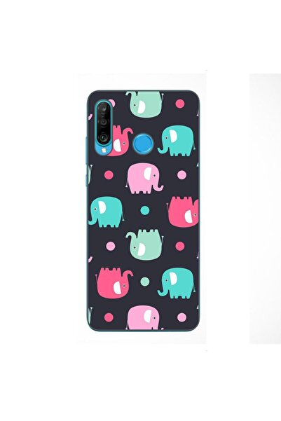 OEM Husa compatibila cu Huawei P30 Lite Silicon Gel Tpu Model Pattern Elefant