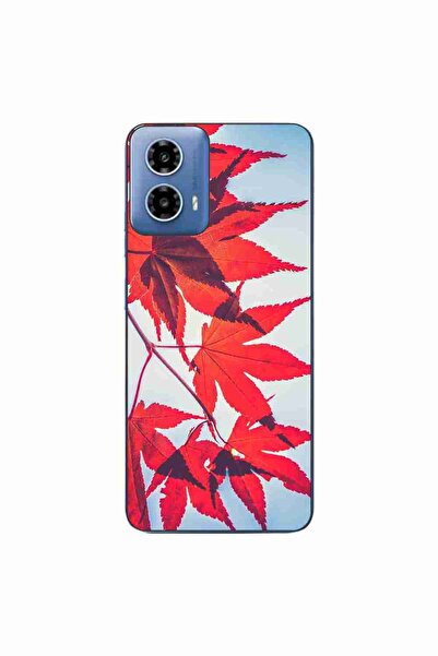 OEM Husa compatibila cu Motorola Moto G34 Silicon Gel Tpu Model Frunze de toamna
