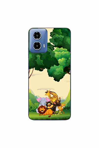 OEM Husa compatibila cu Motorola Moto G34 Silicon Gel Tpu Model Jungla cu Ani...