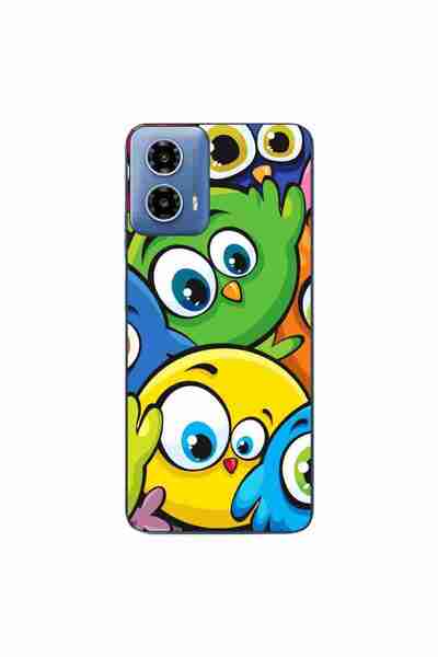 OEM Husa compatibila cu Motorola Moto G34 Silicon Gel Tpu Model Bufnite Colorate