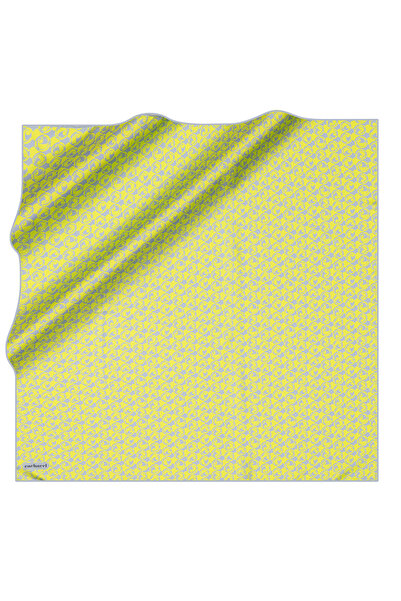 Cacharel Green 90X90 Silk Twill Scarf