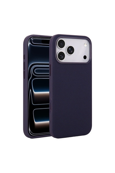 UnDePlus Apple iPhone 17 Pro Max Kılıf M-Safe Şarj Özellikli Kumaş Dizayn Mia...