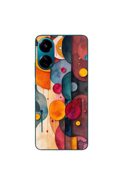 OEM Husa compatibila cu Xiaomi Redmi 13C 4G Silicon Gel Tpu Model Abstract Sh...