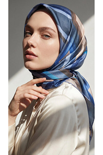 Levidor Crystal Scarf Deep Square Indigo Blue
