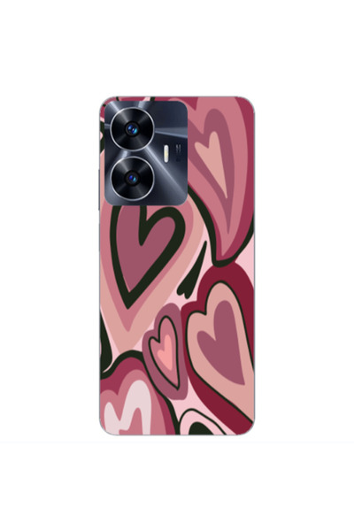 Other Realme Note 50 Mix Heart Transparent Silicone TPU Θήκη