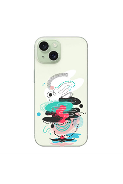Other Apple iPhone 15 Plus Abstract 50 Transparent Silicone TPU Θήκη