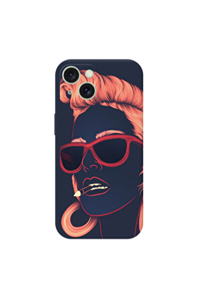 Other Apple iPhone 15 Plus Girl retro Transparent Silicone TPU Θήκη