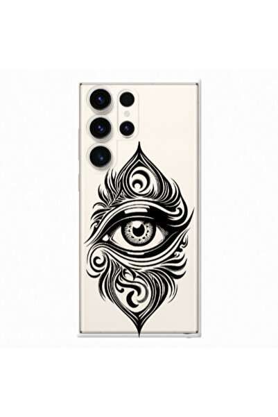 Other Samsung S23 Ultra Eye patterned drawing Transparent Silicone TPU Θήκη