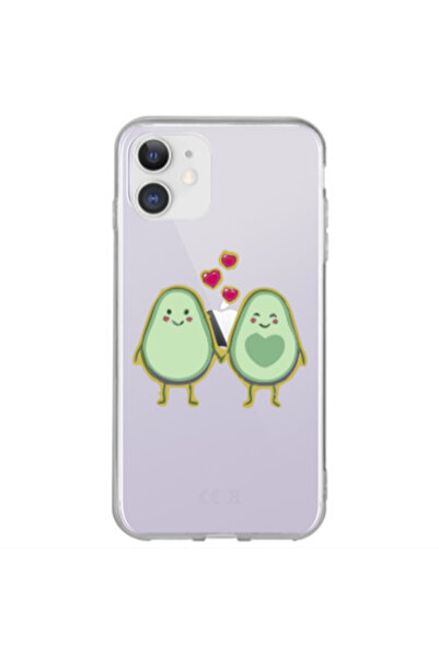 Other Apple iPhone 12 Avocados Transparent Silicone TPU Θήκη