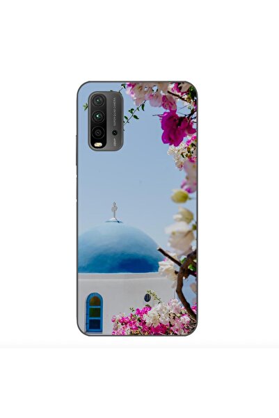 OEM Θήκη συμβατή με Xiaomi Redmi 9T Σιλικόνης TPU με σχέδιο Ελλάδα Σαντορίνη