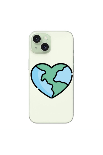 Other Apple iPhone 15 Plus World in my heart Transparent Silicone TPU Θήκη
