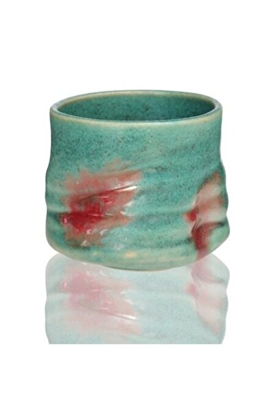 OEM Japanese Style Ceramic Mug, Painted Green – 220ml