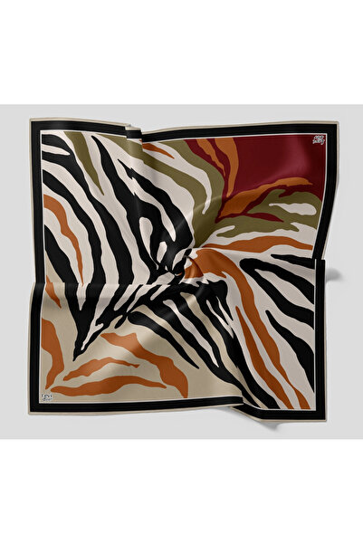 Levidor Crystal Scarf Zebra Pattern Black Mink