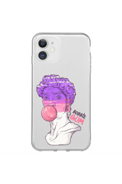 Other Apple iPhone 12 Mini Pin Bubble Transparent Silicone TPU Θήκη
