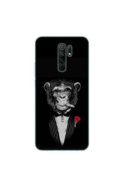 OEM Husa compatibila cu Xiaomi Redmi 9 Silicon Gel Tpu Model Cigar Monkey