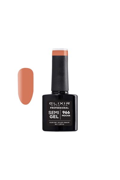 Elixir SEMI GEL ΗΜΙΜΟΝΙΜΟ ΒΕΡΝΙΚΙ 966 (MOCHA) 8ML