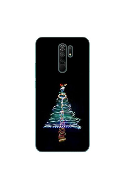 OEM Husa compatibila cu Xiaomi Redmi 9 Silicon Gel Tpu Model Craciun Brad Neon